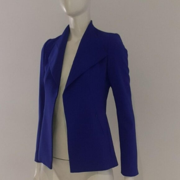 REISS Sunny Lapel Detail Jacket Passion Blue - Picture 1 of 2